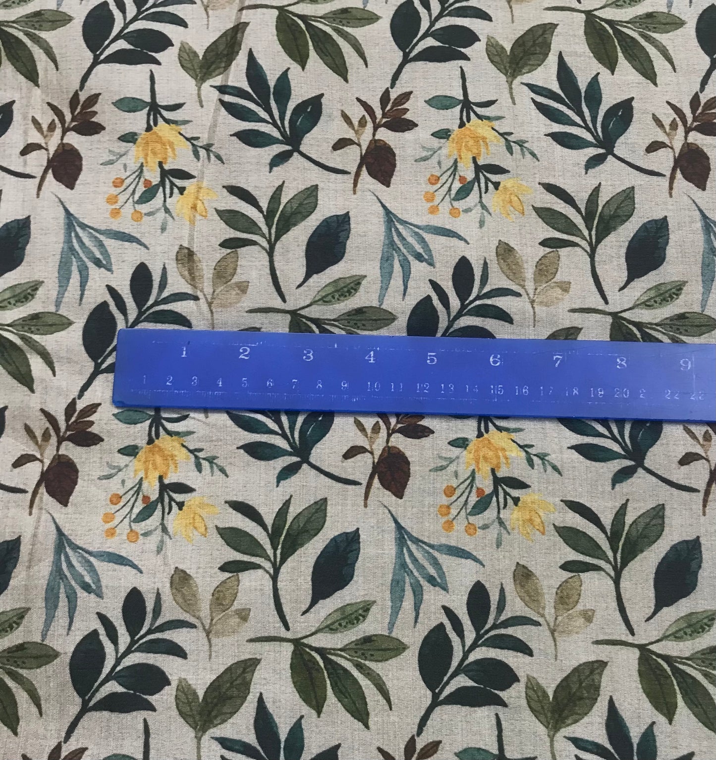 Beige printed tussar silk, Wedding dress, Bridesmaid dress, Floral fabric, Wedding inspiration, Vintage fabric, Luxury fabric - NFAF810