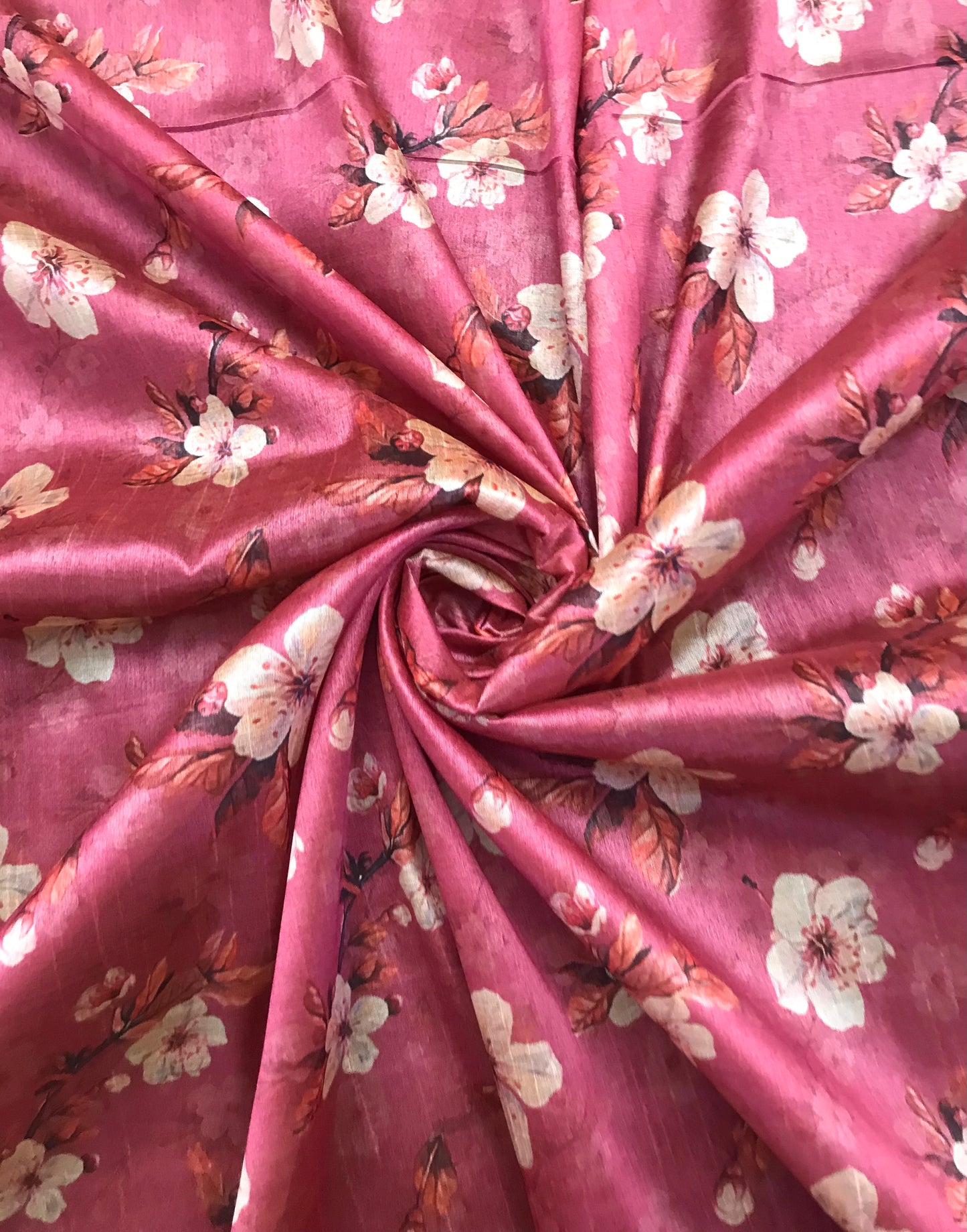Printed Fabric Tussar rayon silk Fabric Wedding dress Silk Floral Lehenga fabric Printed fabric Summer Dress fabric Dupatta Fabric