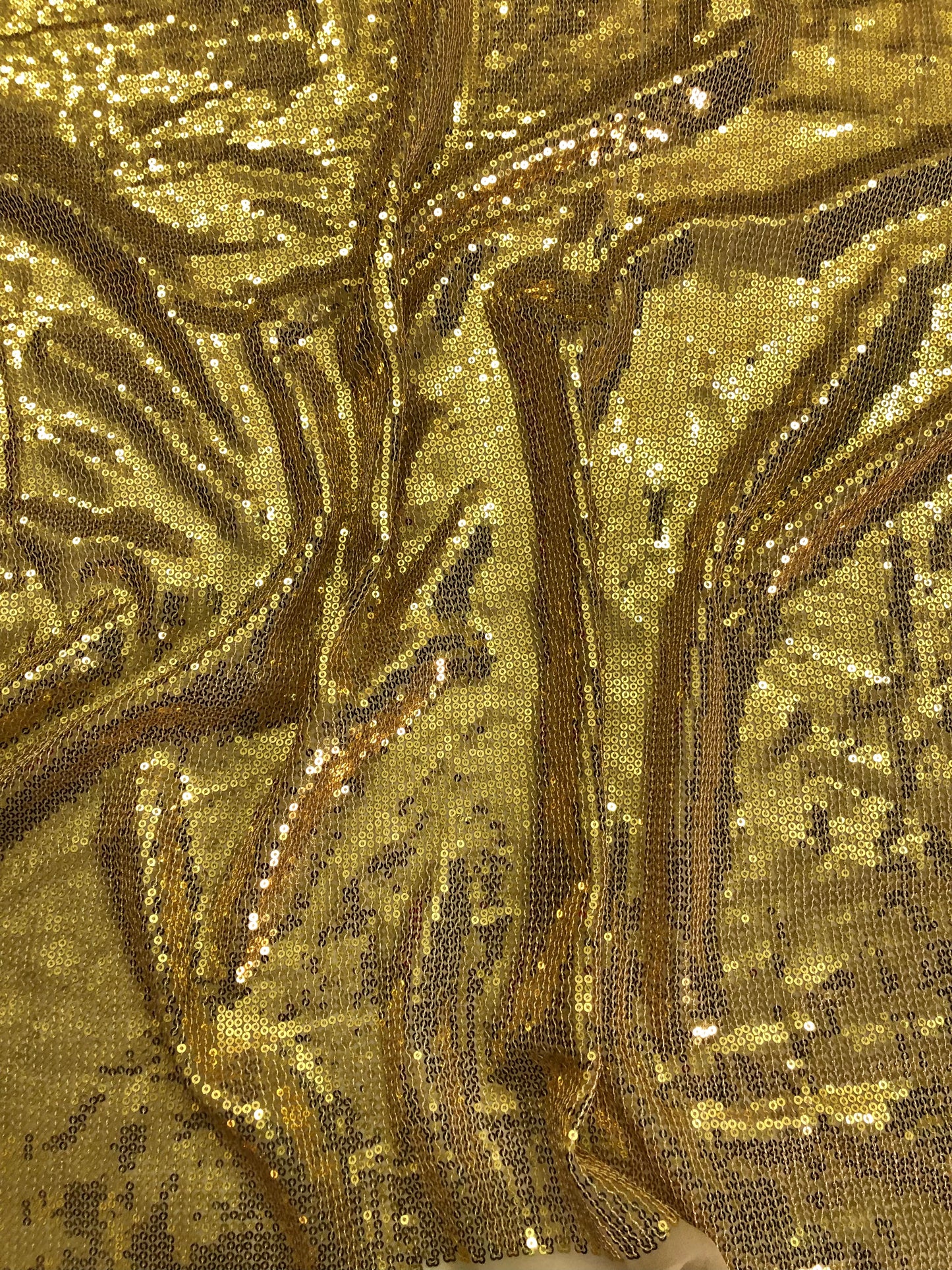 Gold embroidered fabric, Sequin Georgette Fabric, Evening dress, Bridesmaid dress, Wedding inspiration, Fabric store, Handmade - SQAF832