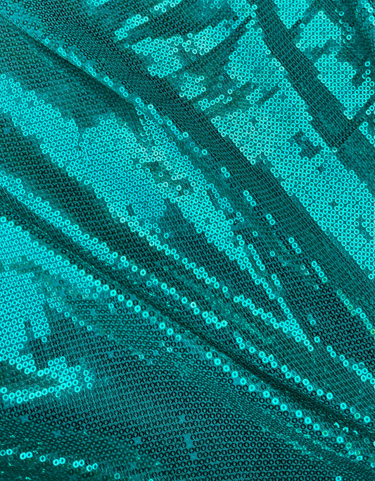 Embroidered fabric Teal Georgette Sequin fabric Wedding Indian Lehenga Fabric Dupatta Dress fabric Embroidery fabric by the yard meter