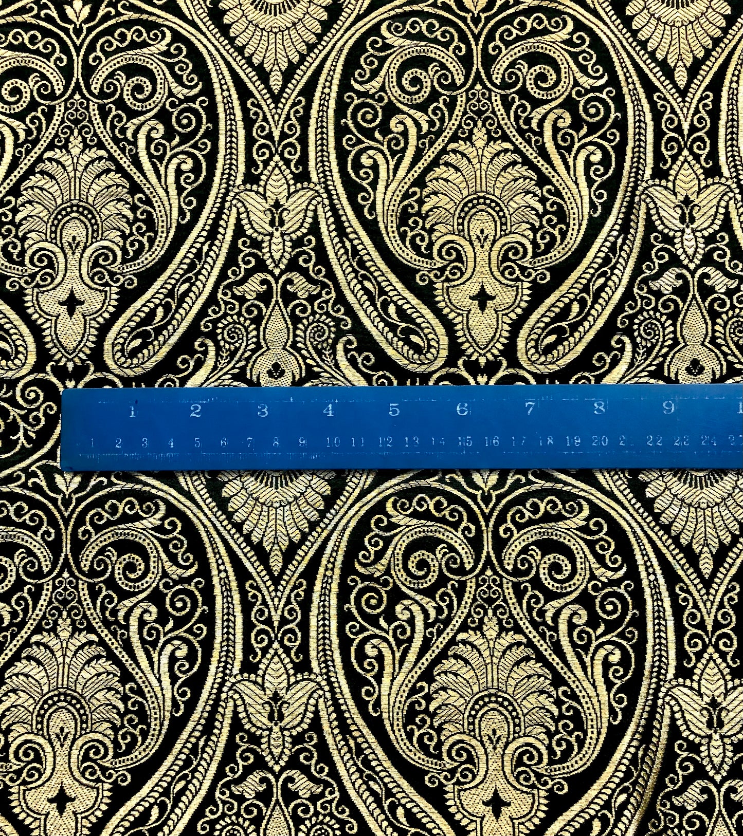 Brocade fabric by the yard Jacquard damask Black Gold Brocade fabric Wedding dress Bridal Brocade Fabric Luxury Decor Upholstery brocade