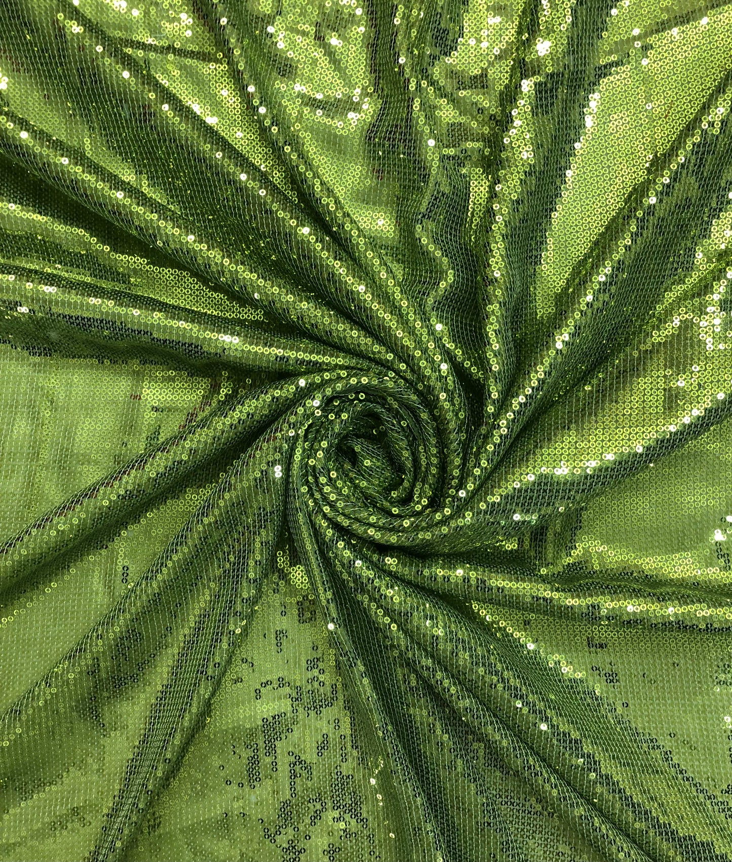 Green embroidered fabric, Sequin Georgette Fabric, Evening dress, Bridesmaid dress, Wedding inspiration, Fabric store, Handmade - SQAF853