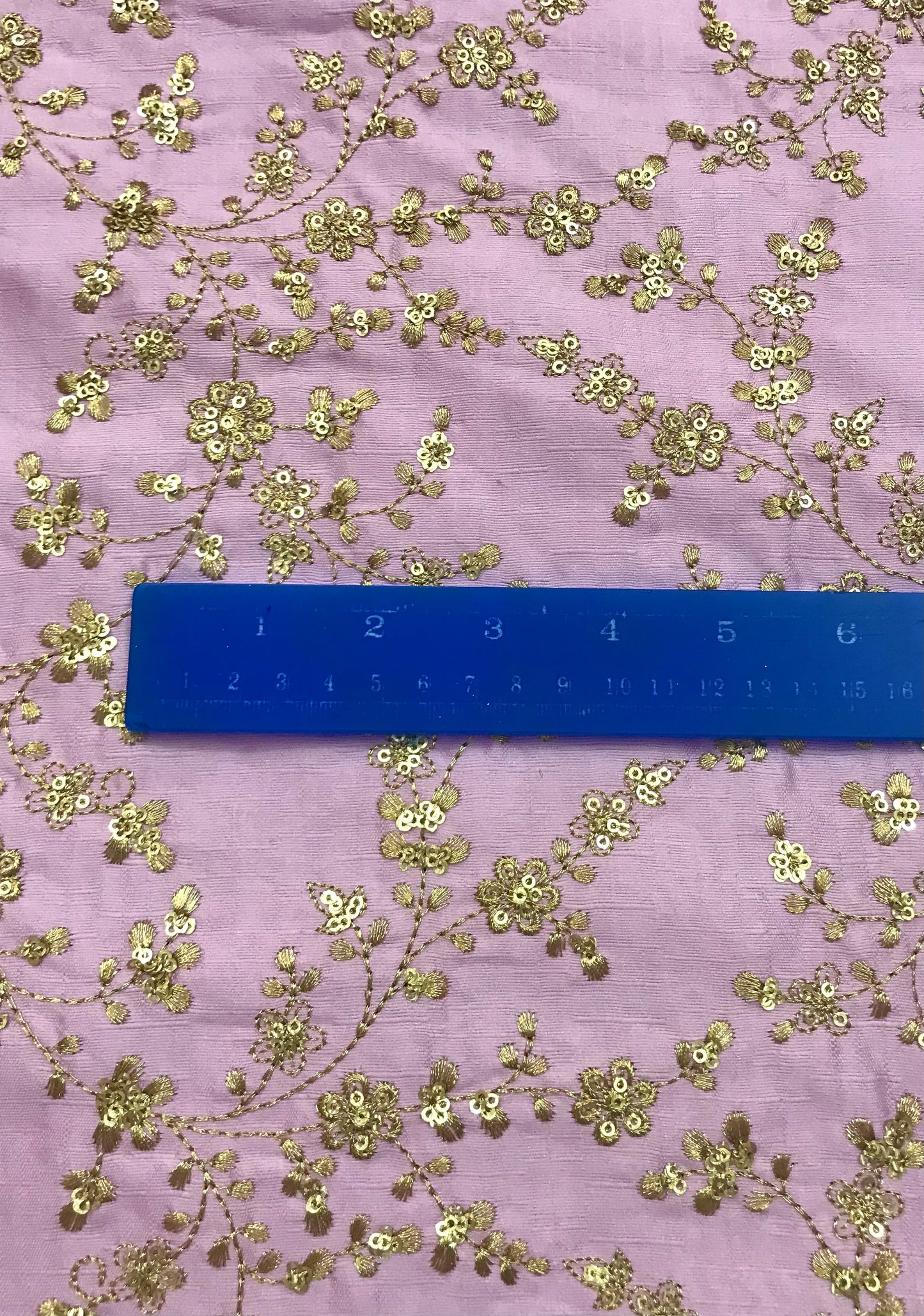 Embroidered fabric, Pink Gold Wedding inspiration fabric, Designer fabric, Embroidery design, Luxury fabric, Bridesmaid dress, Floral design, Gold fabric - NFAF548