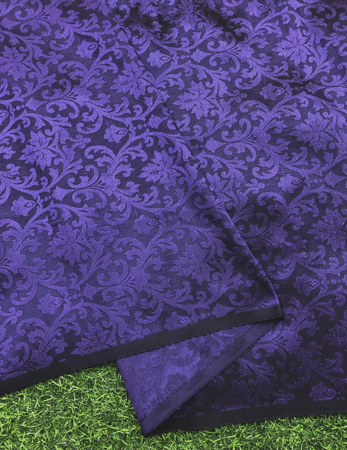 Damask jacquard brocade fabric Purple Luxury Couture fabric Party Dress fabric Embossed brocade fabric Fabric by the yard/meter - NFAF600