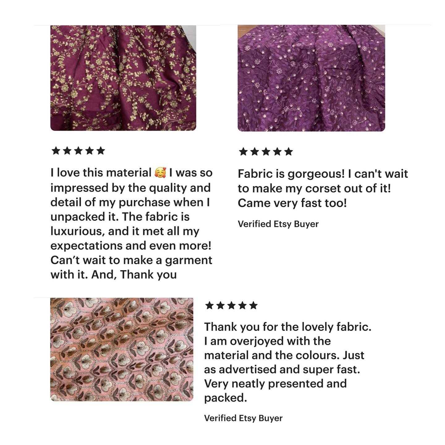 Purple embroidered fabric, Tulle Mesh Fabric, Bridal Wedding Fabric, Bridesmaid dress, Thread embroidery, Luxury fabric, Handmade - NFAF1060