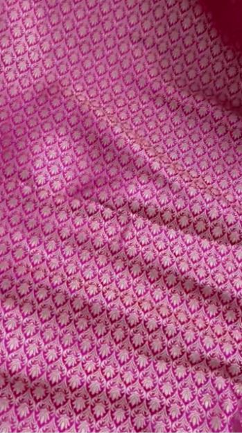 Indian Banarasi Brocade Fabric, Pink gold Wedding inspiration fabric, Wedding inspiration, Theatre costume, Renaissance fabric - NFAF214