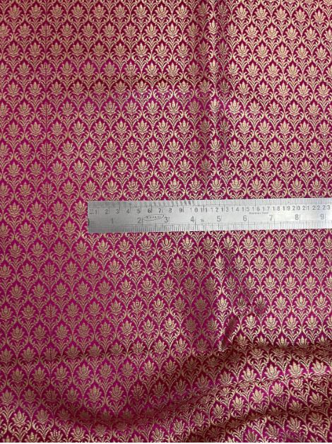Indian Banarasi Brocade Fabric, Pink gold Wedding inspiration fabric, Wedding inspiration, Theatre costume, Renaissance fabric - NFAF214