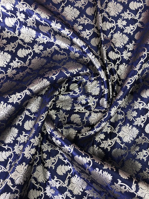 Brocade fabric Jacquard damask Fabric Tissu Home decor Brocade fabric Indian Silk Wedding bridal Dress brocade Fabric by the yard - NFAF115