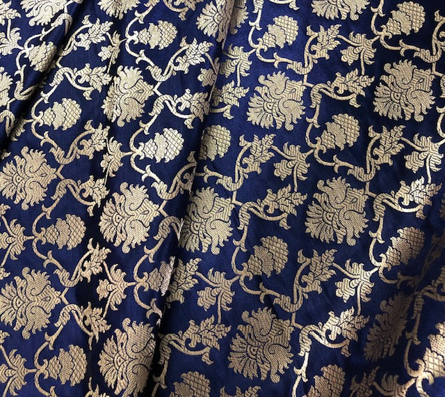 Brocade fabric Jacquard damask Fabric Tissu Home decor Brocade fabric Indian Silk Wedding bridal Dress brocade Fabric by the yard - NFAF115