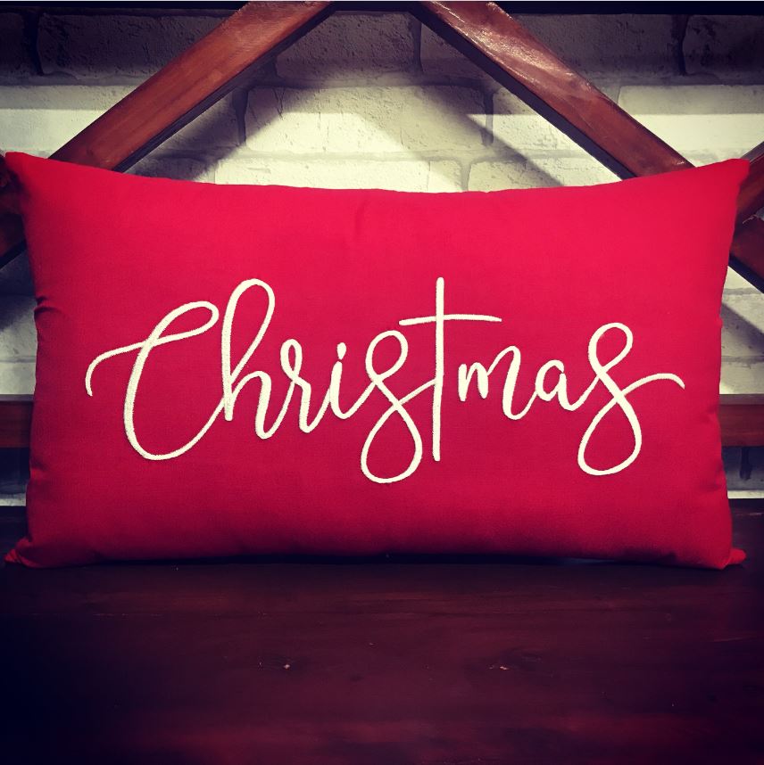 Merry Christmas Pillow, Christmas Decorations, Winter Decor, Christmas Gifts, Farmhouse decor, Cottage decor, Christmas Decor.