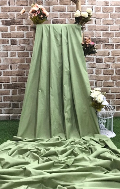 Sage green cotton fabric, Quilting fabric, Home decor fabric, Indian fabric, Solid plain fabric, Wedding dress, Vintage fabric, Bridesmaid dress, fashion fabric - COTF14
