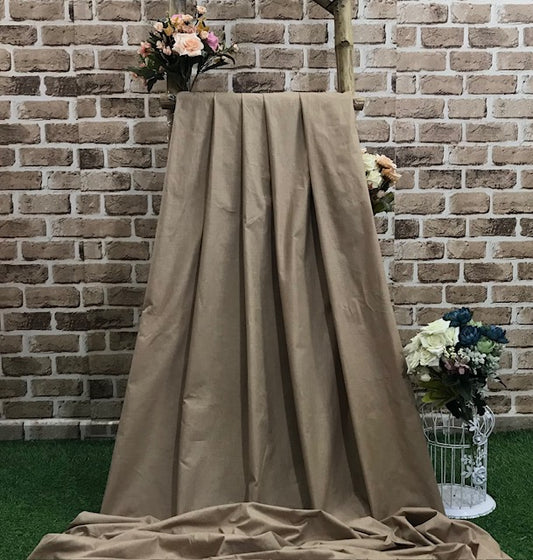 Taupe cotton fabric, Flannel fabric, Summer clothes, Quilting fabric, Home décor fabric, Indian fabric, Bridesmaid dress, Vintage fabric - COTF30