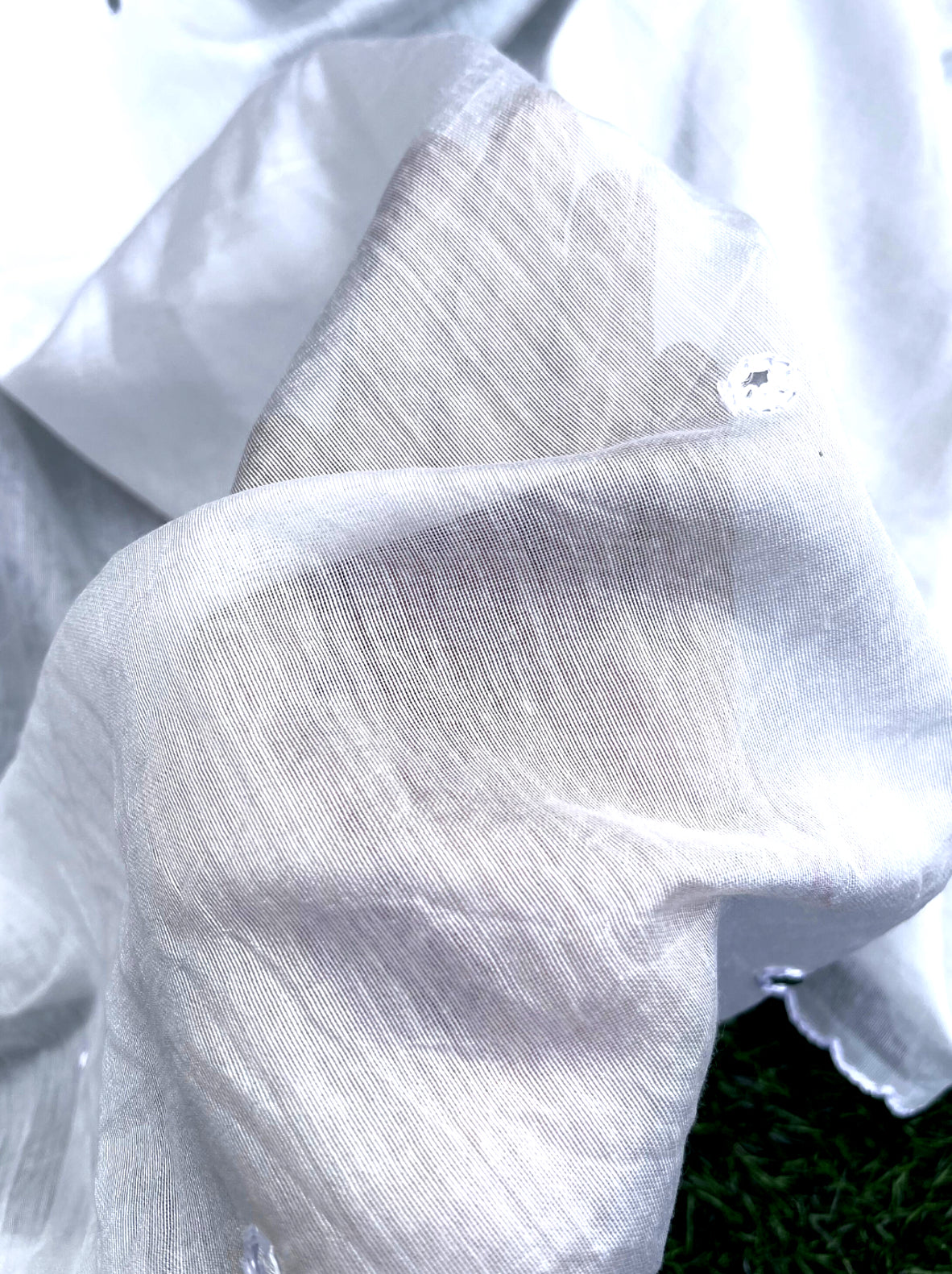 White Blended cotton Indian Scarf, Indian style dupatta, Handmade Dupatta/Shawl, Indian cotton fabric DP910