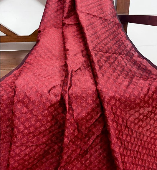 Brocade fabric Red Jacquard damask fabric Artisanal Texture Fashion Fabric Wedding bridal dress fabric Home decor fabric by the yard-NFAF130