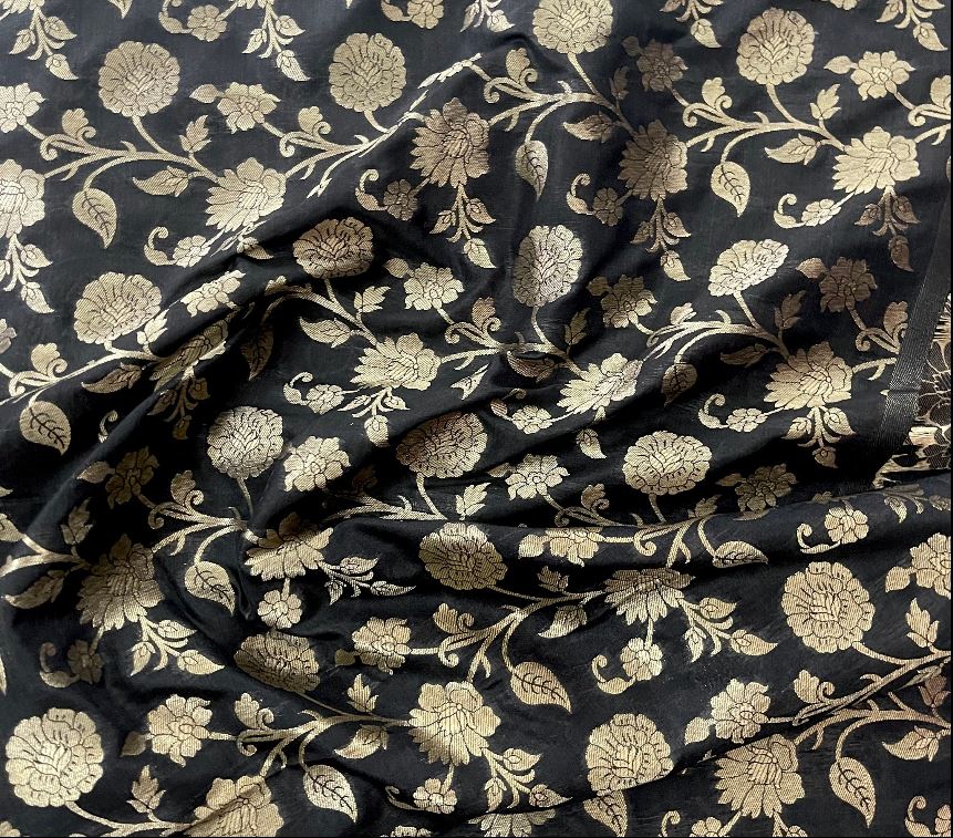 Brocade fabric Gold Black Jacquard Damask fabric Wedding dress bridal Nea fabrics Brocade fabric Gold Black Jacquard Damask fabric Wedding dress bridal Nea fabrics