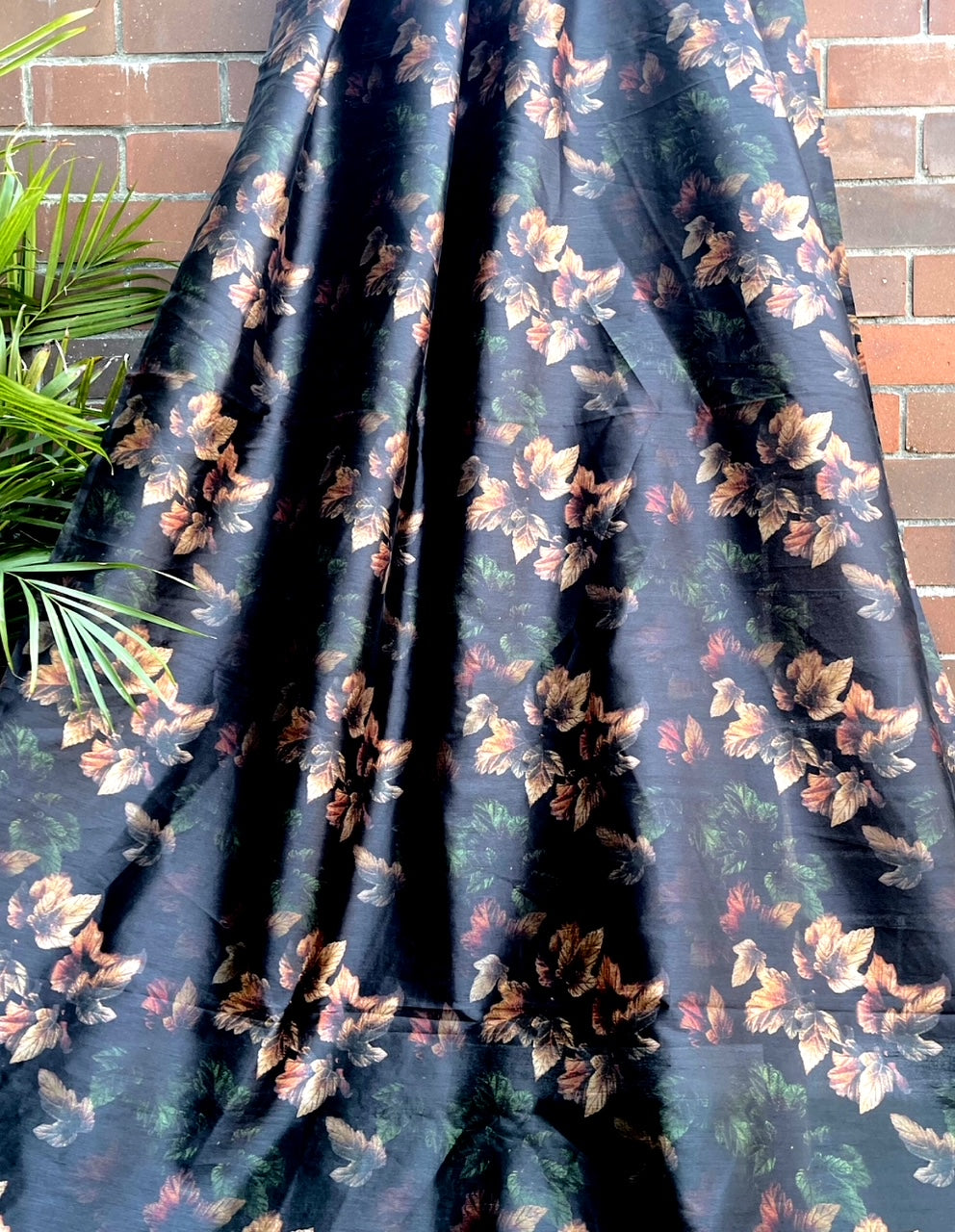 Printed Fabric Tussar rayon silk Fabric Wedding dress Silk Floral Lehenga fabric Printed fabric Summer Dress fabric Dupatta Fabric