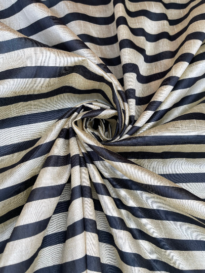 Ivory tussar silk fabric, Dress apparel fabric, Wedding dress, Home décor fabric, Bridesmaid dress, Luxury fabric - NFAF815