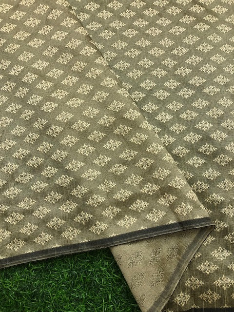 Sage green jacquard brocade Fabric, Wedding inspiration, Historical fabric, Home décor fabric, Theatre costume, Designer fabric - NFAF900