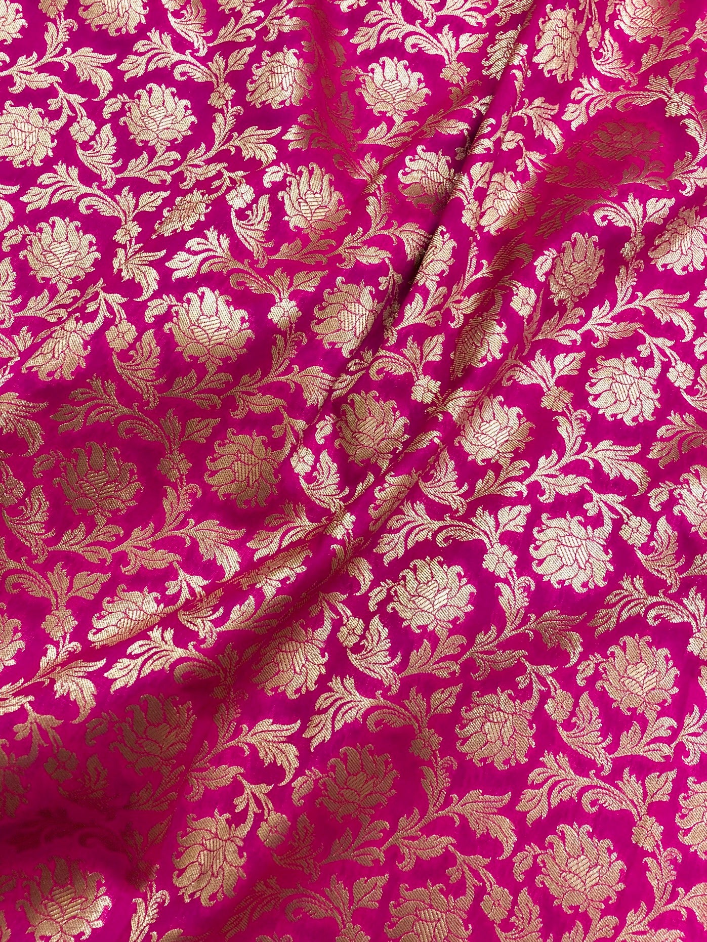 Brocade fabric Pink Gold Rayon silk Jacquard Brokat Tissu Designer Jacquard Fabric Luxury Wedding fabric, Fabric by the yard/ meter -NFAF204