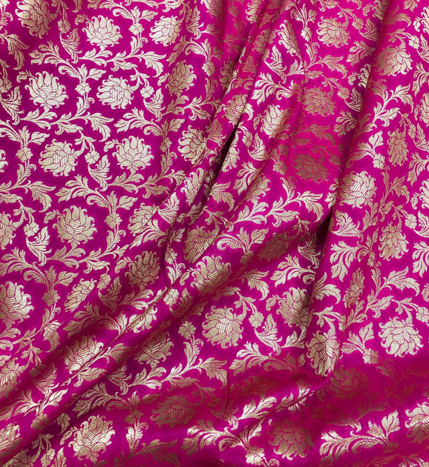 Brocade fabric Pink Gold Rayon silk Jacquard Brokat Tissu Designer Jacquard Fabric Luxury Wedding fabric, Fabric by the yard/ meter -NFAF204