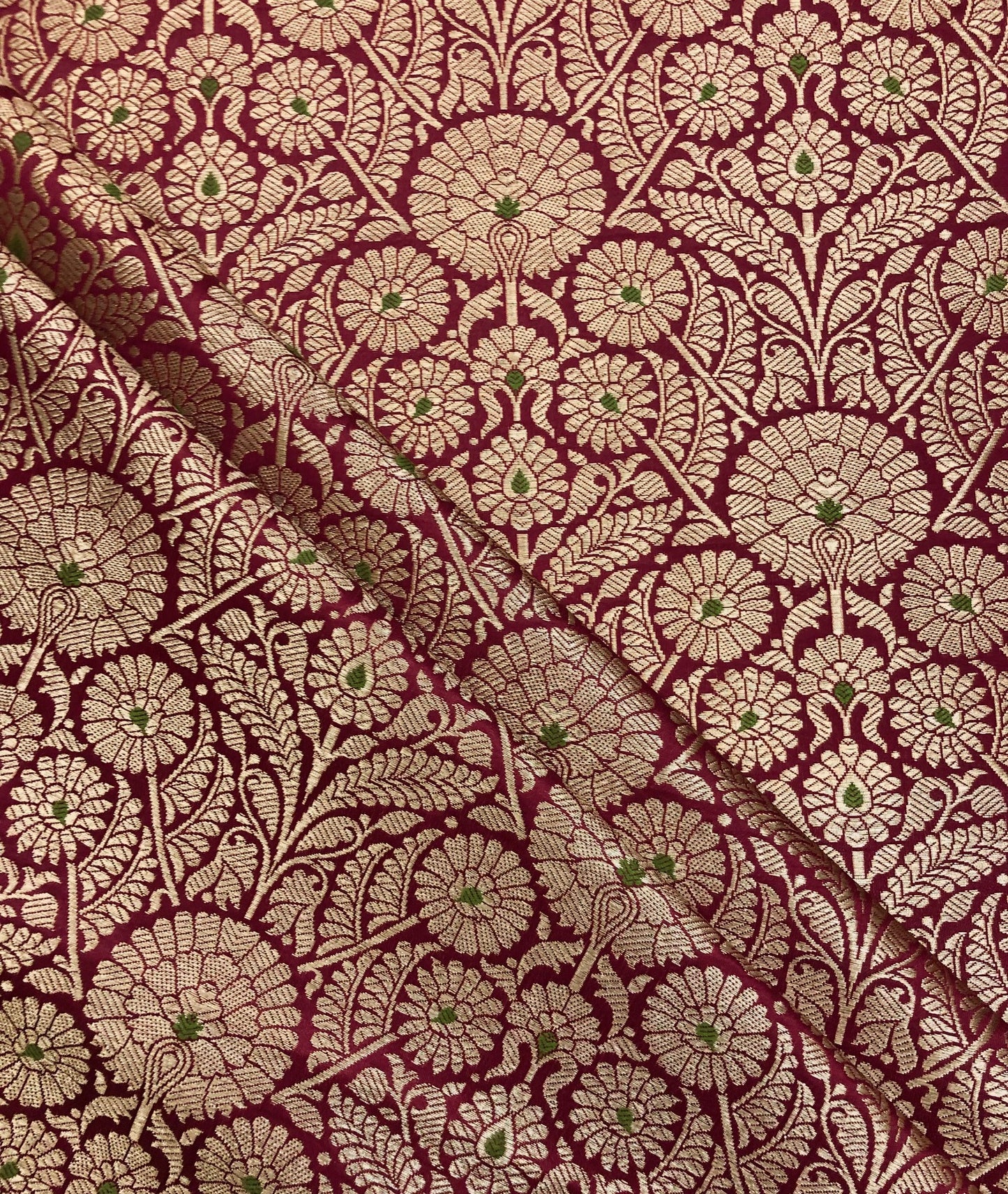 Red Gold Damask jacquard brocade Wedding fabric Rayon Silk Brocade Gothic fabric Theatre costume Vintage Brocade Fabric By The Yard