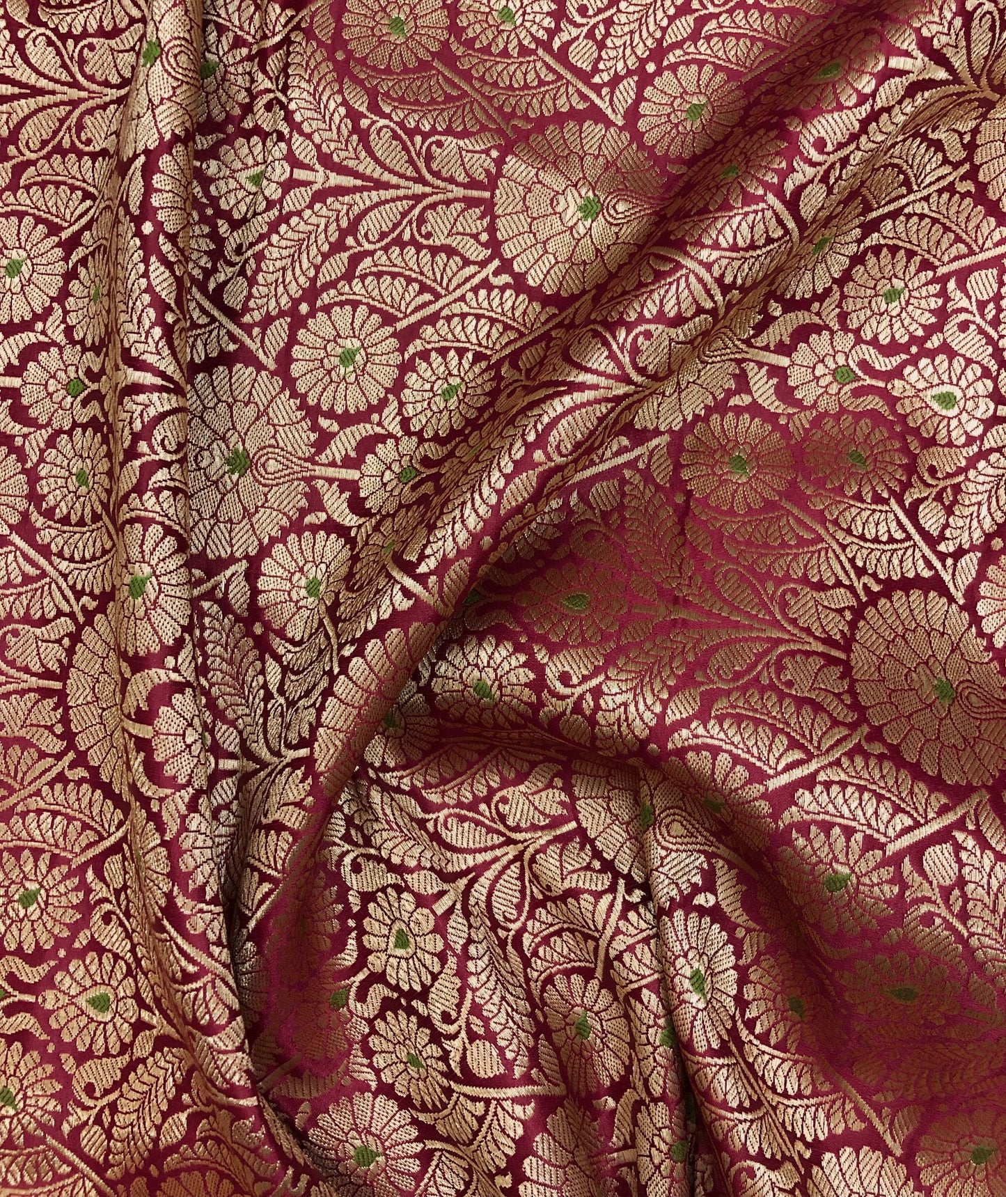 Red Gold Damask jacquard brocade Wedding fabric Rayon Silk Brocade Gothic fabric Theatre costume Vintage Brocade Fabric By The Yard