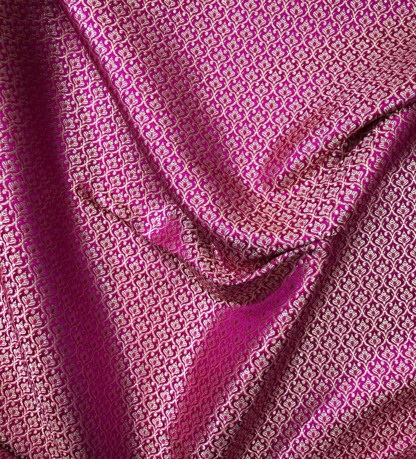 Brocade fabric Jacquard damask fabric Pink Gold brocade Wedding bridal Dress Designer fabric Silk Brocade Home Furnishing Fabric By the Yard