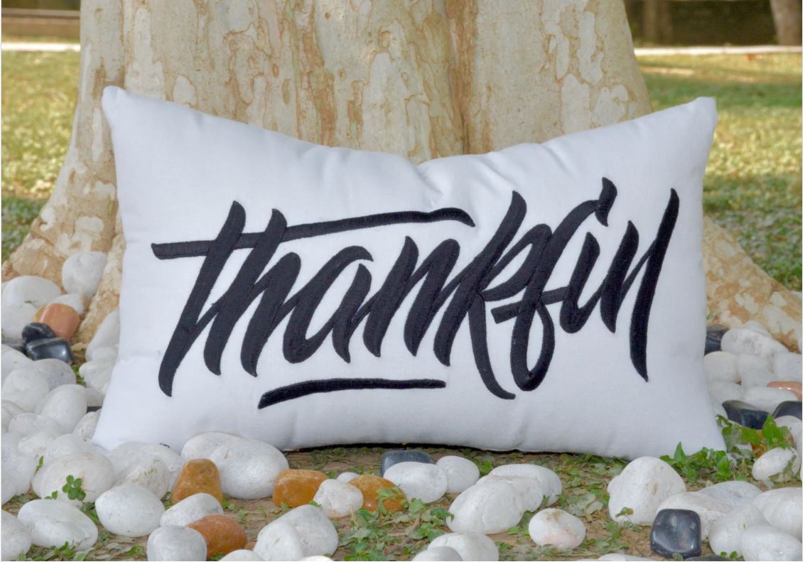 Thankful Pillow, Thanksgiving Decor, Autumn Decor, Thank You Decor, Holiday Fall Decor, Pillow Form Available in all sizes and colors.