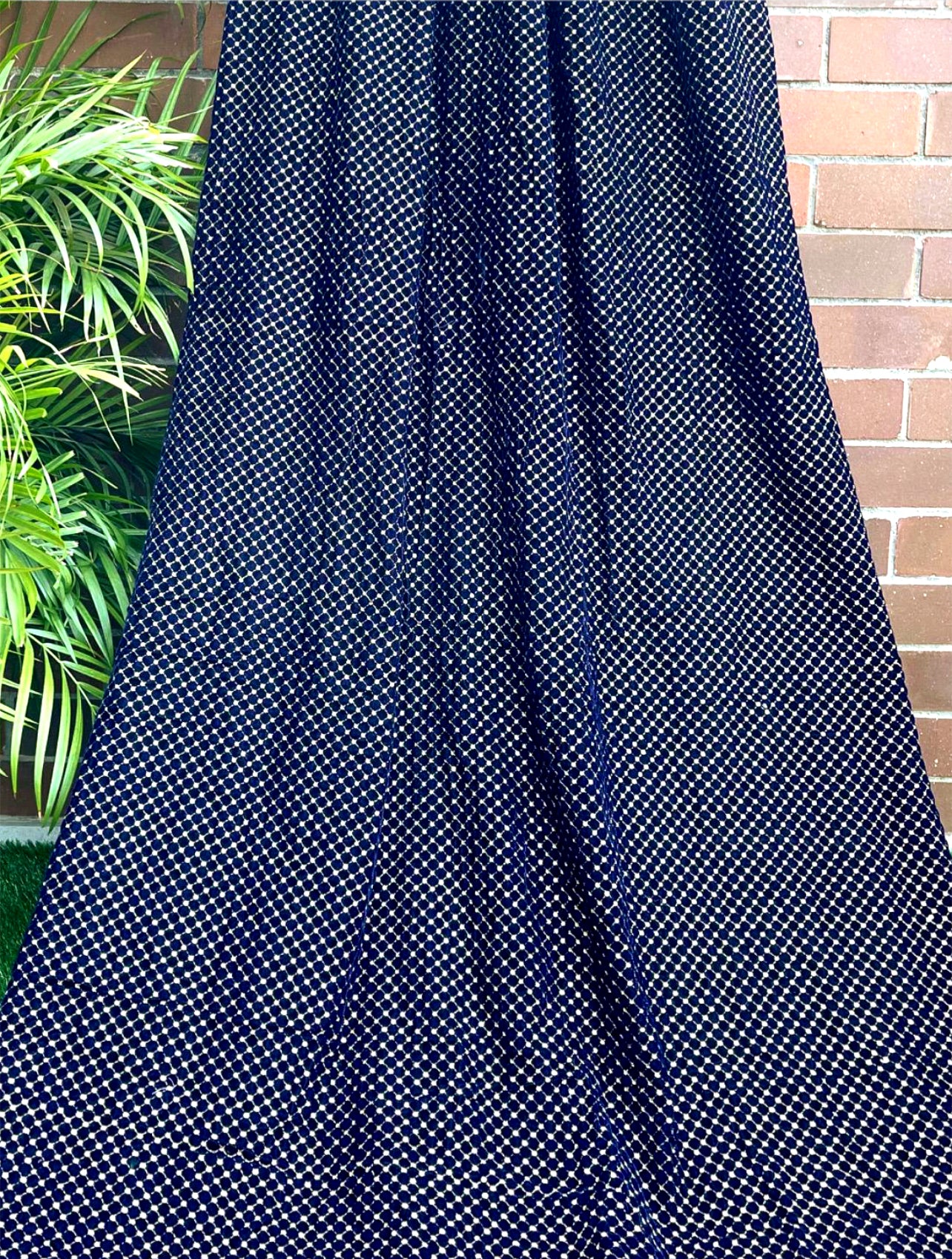 Embroidered velvet fabric Navy blue stretchable fabric Gold Embroidery Brocade Luxury fabric Bridal dress party wear fabric by the yard