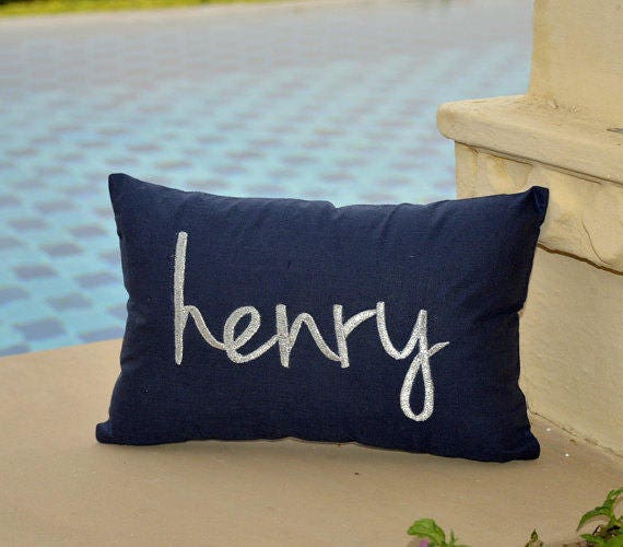 Custom Name Pillow, Personalized Monogram Pillow, Kids or Last Name, Couple Gift ideas, Wedding Love Anniversary Gifts.