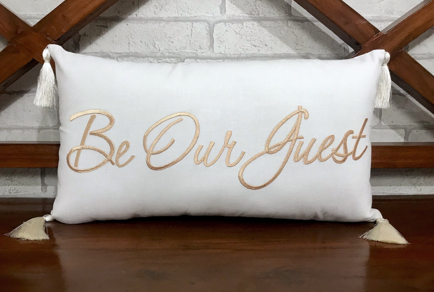 Be Our Guest Pillow, Guest Room Décor, Be My Gust Pillow, Welcome Wedding Fall Décor in All Sizes And Colors In All Sizes.