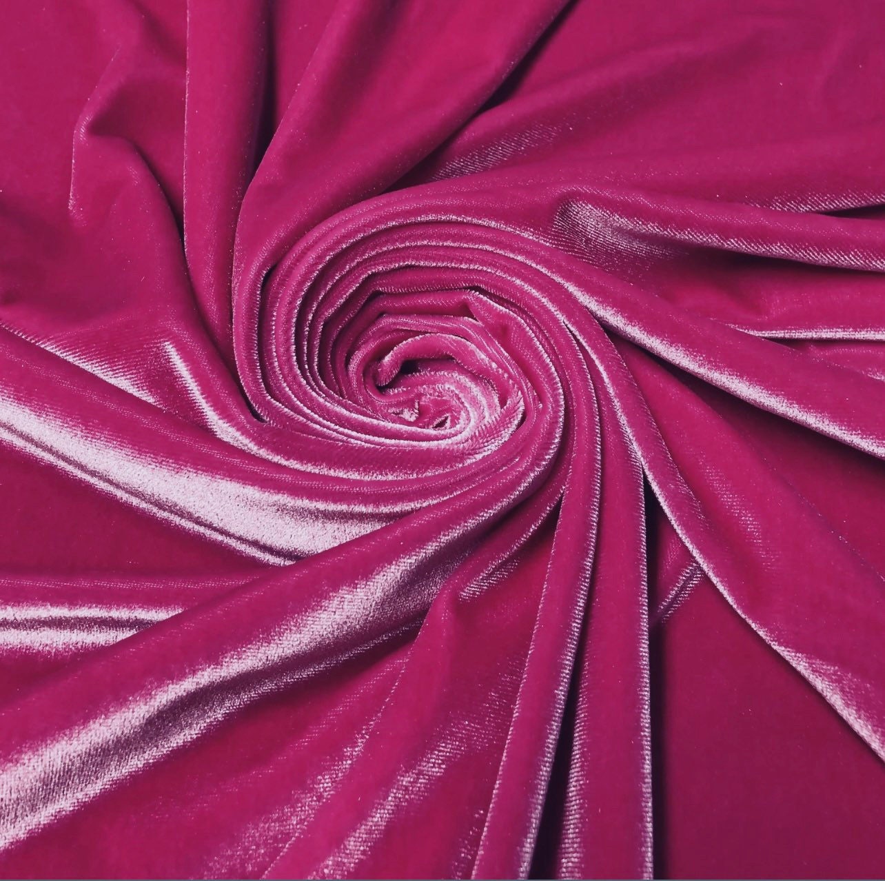 Velvet Stretch Fabric in Pink color, Multiple lengths will come in the continuous piece VLTF07