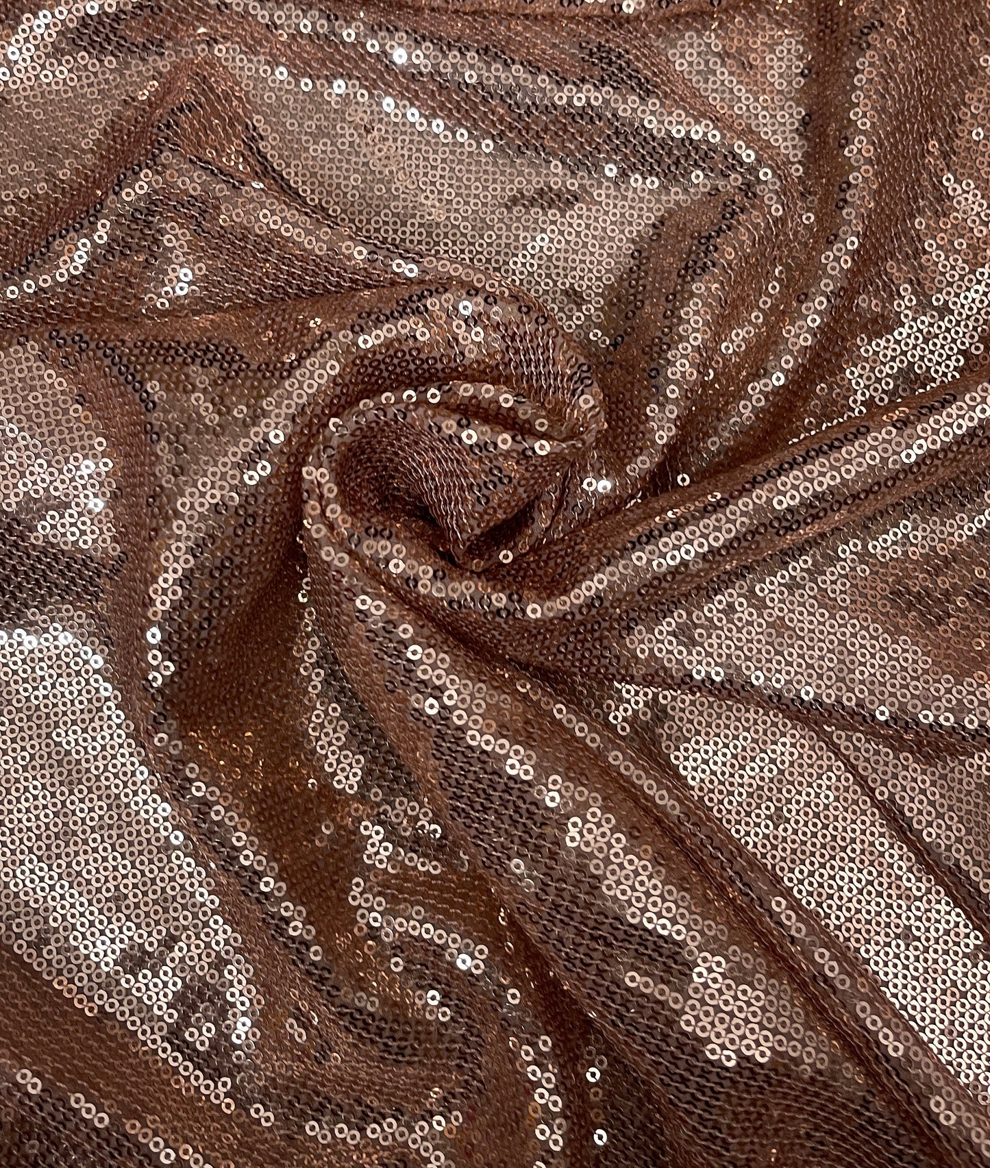 Rose gold embroidered georgette fabric, sequin fabric, Wedding dress, Bridesmaid dress, Fabric store, Fashion fabric, Luxury fabric - SQAF03