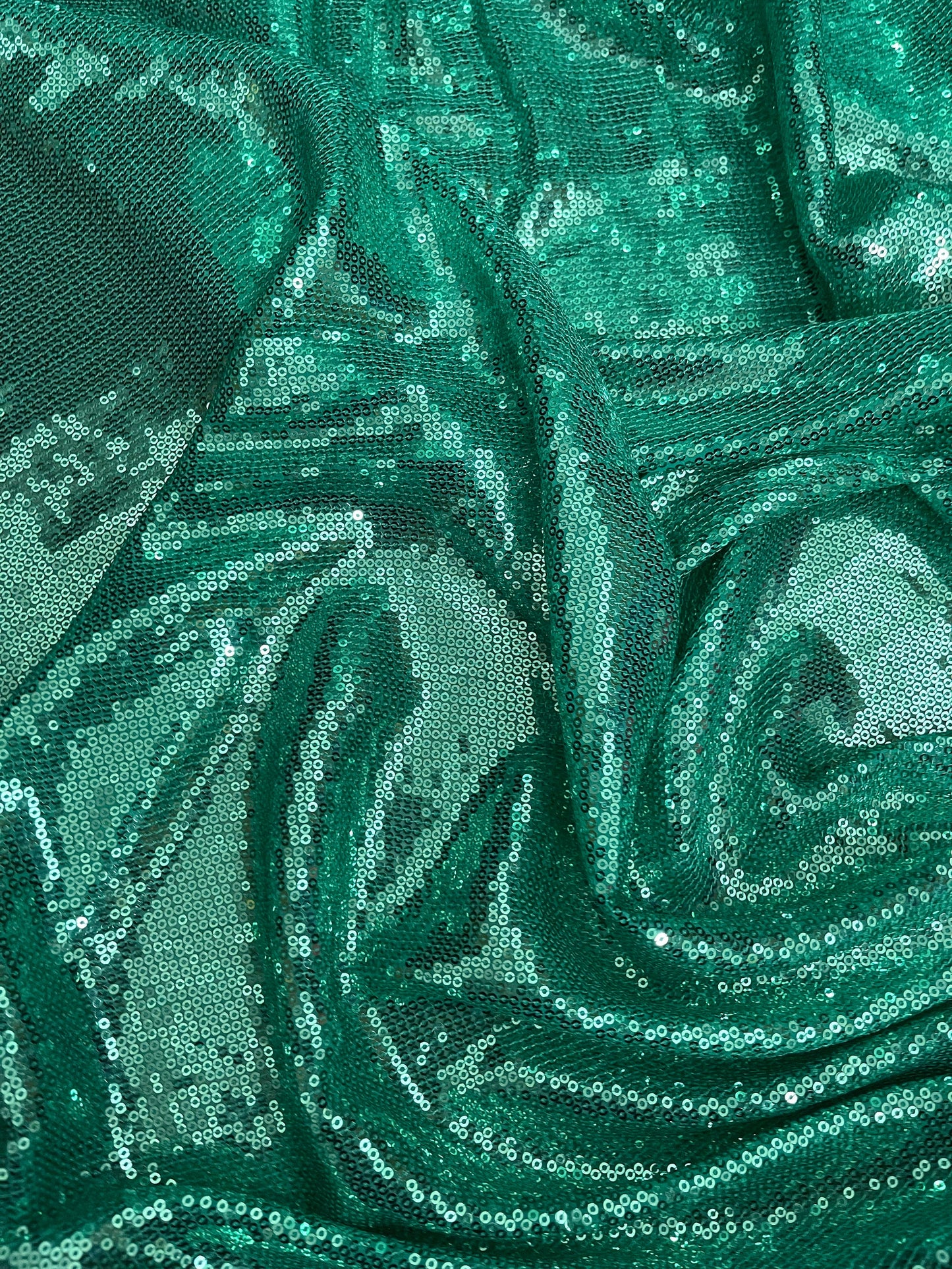 Sea green embroidered fabric, Sequin Georgette Fabric, Evening dress, Bridesmaid dress, Wedding inspiration, Fabric store, Handmade - SQAF05