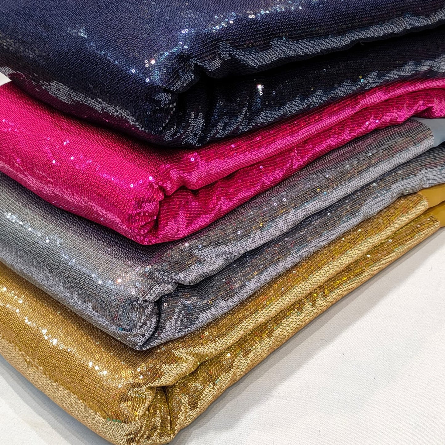 3mm Mini Sequin Fabric Material Georgette wedding Fabric dress backdrop Fabric Table runner Fabric Matte Paillettes or Sparkling Sequins