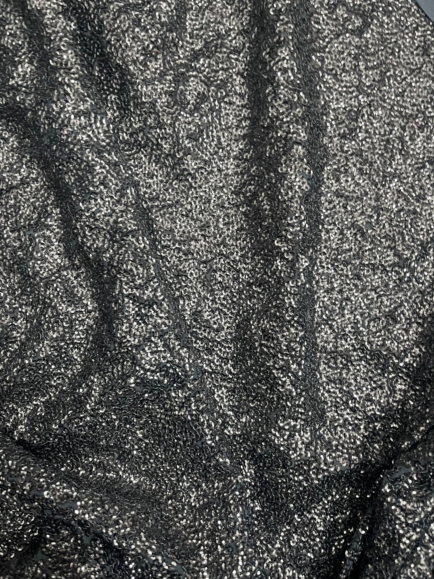 Grey embroidered fabric, Georgette sequin fabric, Haute couture, Couture fashion, Fabric store, Royal fabric, Wedding dress, Bridesmaid dress - SQAF17