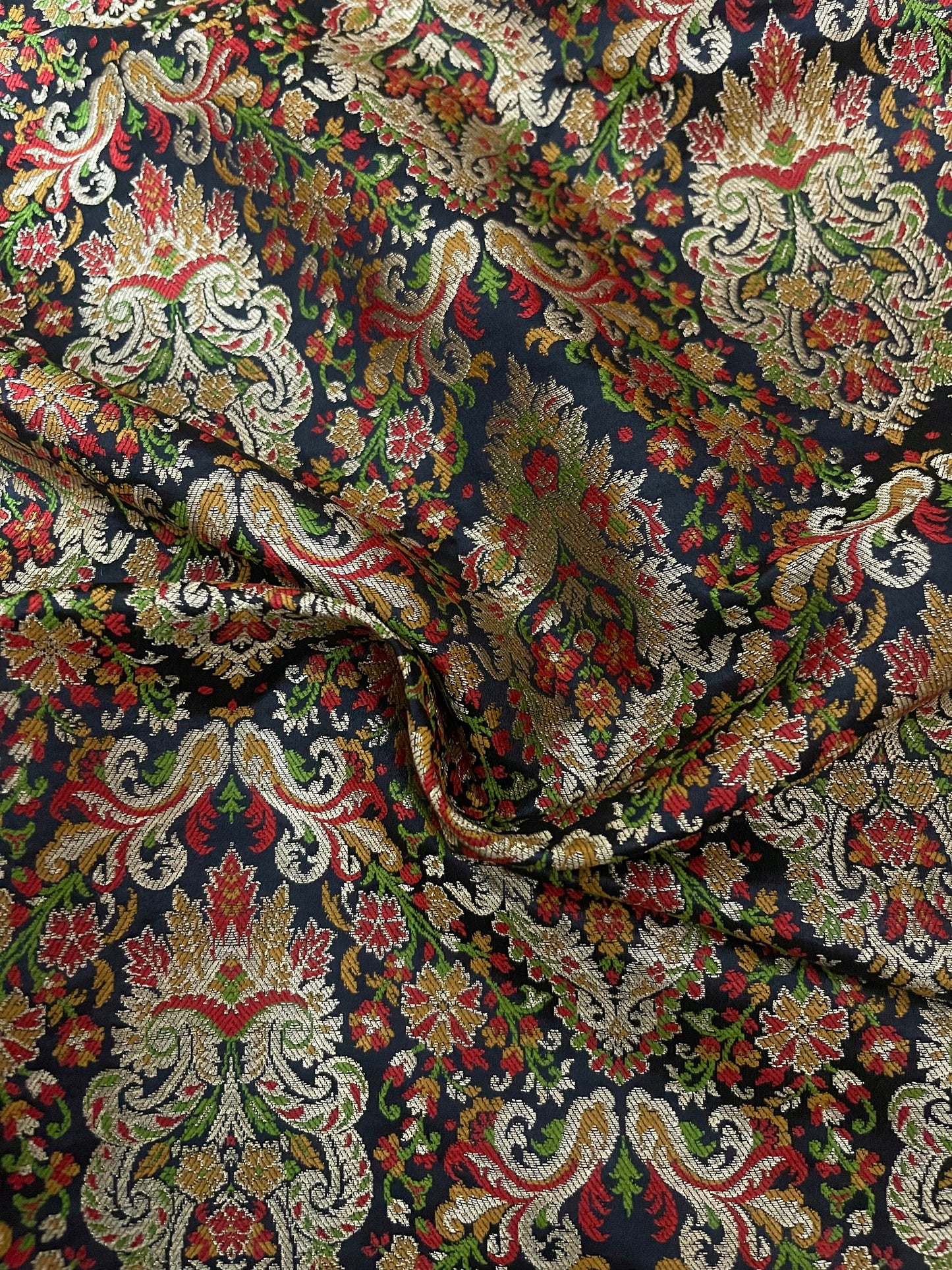 Brocade fabric Jacquard damask fabric Dressmaking Supplies Wedding bridal fabric DIY craft fabric Silk dress Brocade fabric by the yard