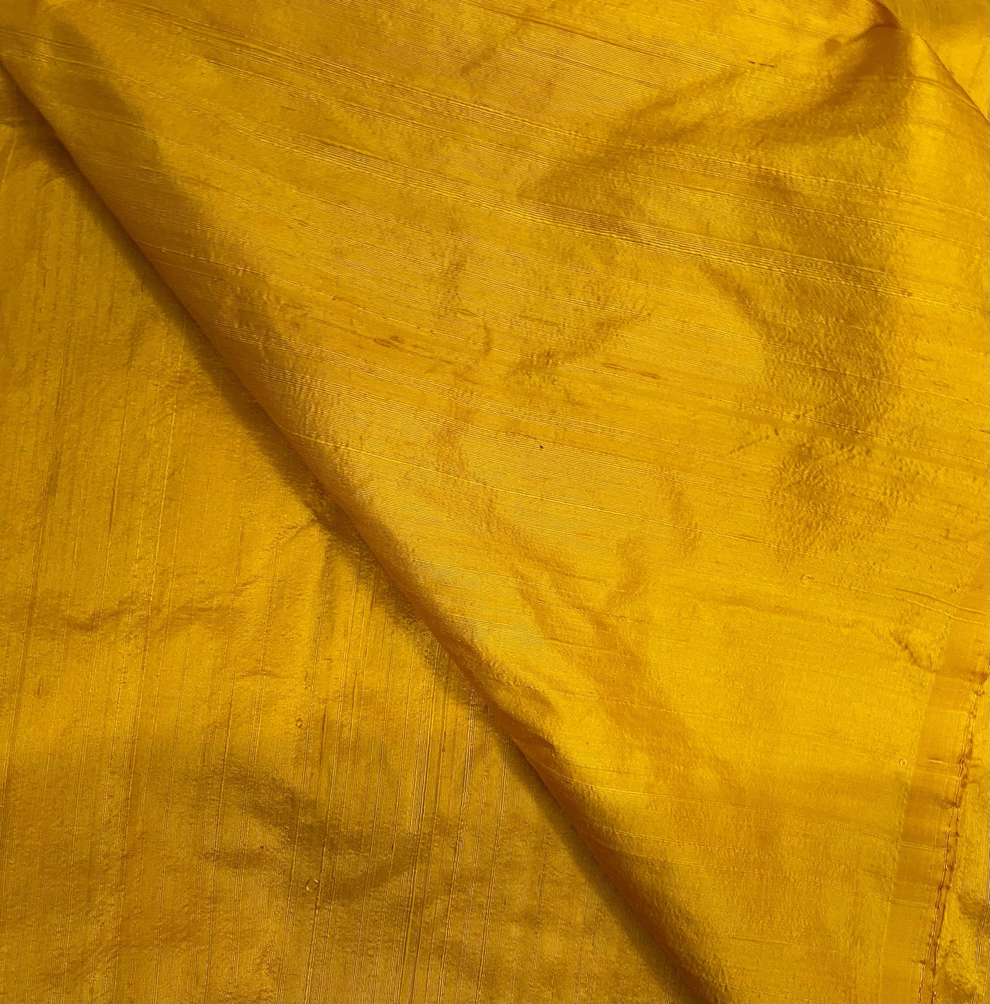 Yellow shantung raw silk fabric, Handloom dupioni silk fabric, Wedding dress, Indian fabric, Khadi silk fabric, Luxury fabric, royal fabric - RSAF01