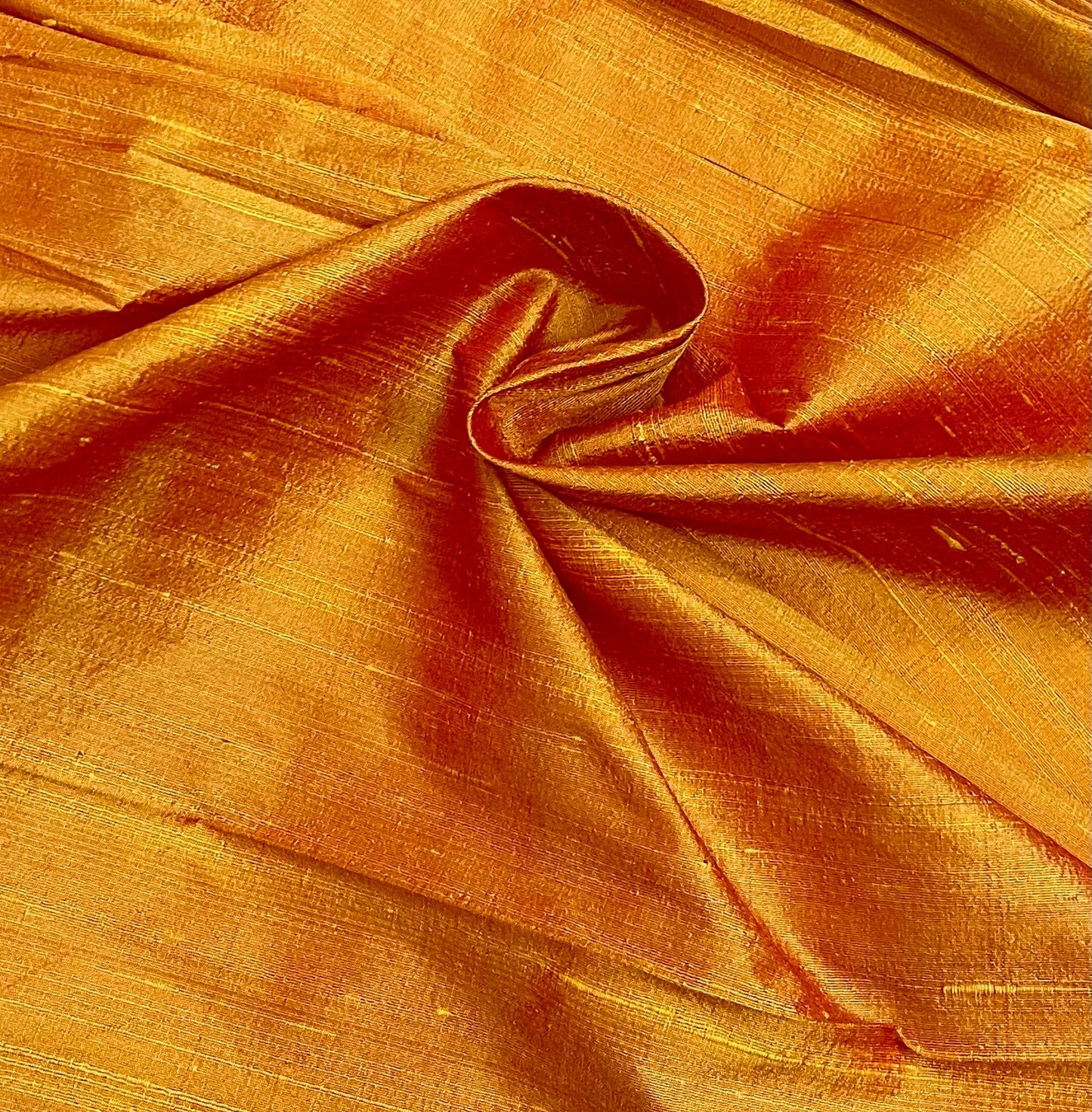 Mustard Yellow shantung raw silk fabric, Handloom dupioni silk fabric, Wedding dress, Khadi silk fabric, Luxury fabric, royal fabric, Silk dress - RSAF18