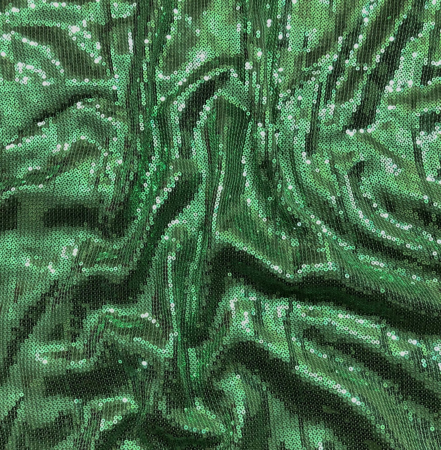 Sage Green Sequin Georgette Fabric,  Sequin Embroidery Fabric, Multiple lengths will come in the continuous piece - SQAF823