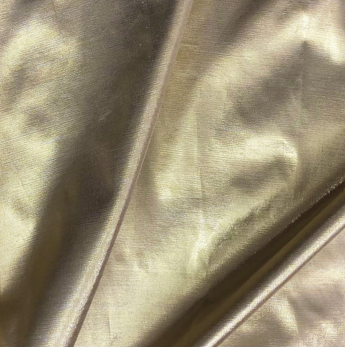 Gold Taffeta Fabric, Dress, Apparel Fabric, Poly Silk fabric ,Multiple yardage will come in one piece TSF1070