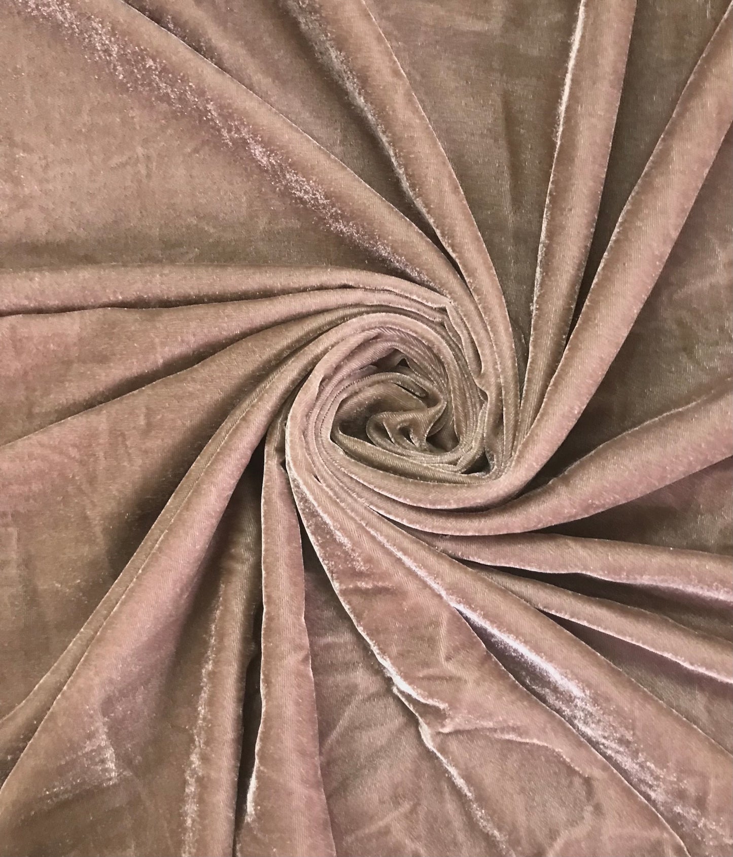 Micro Velvet non stretch Fabric in Brown color, Multiple lengths will come in the continuous piece - MCVF26