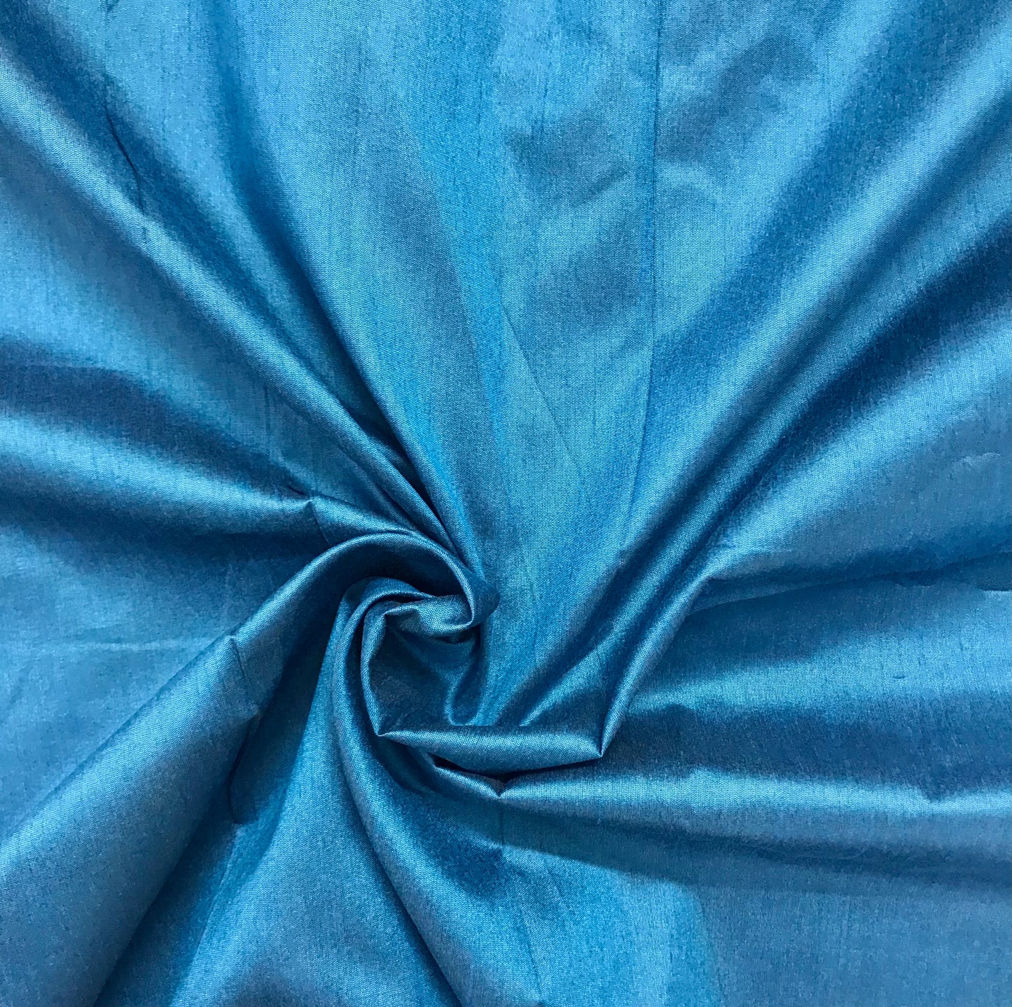 Blue Poly Raw Silk Faux Dupion 100% Polyester Upholstery Fabric Bridal Craft Dress Quilting Material - TSF30