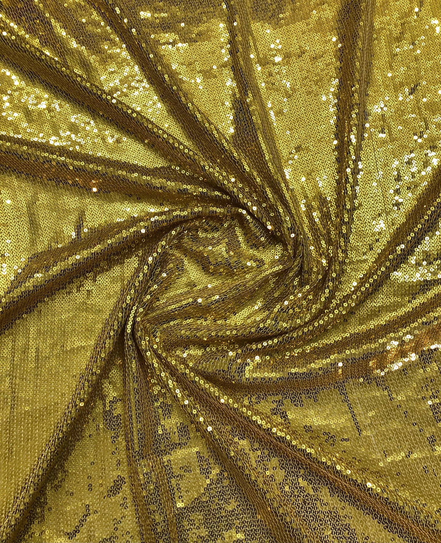 Gold Sequin Georgette Fabric,  Sequin Embroidery Fabric, Multiple yardage will come in the Continuous length SQAF832