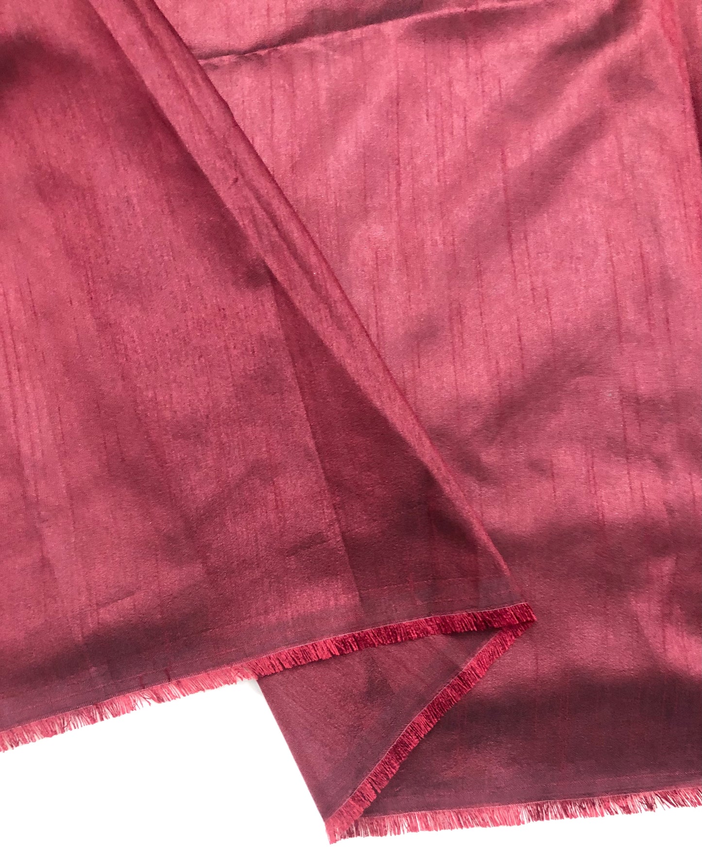 Burgundy Poly Raw Silk Faux Dupion 100% Polyester Upholstery Fabric Bridal Craft Dress Quilting Material - TSF47