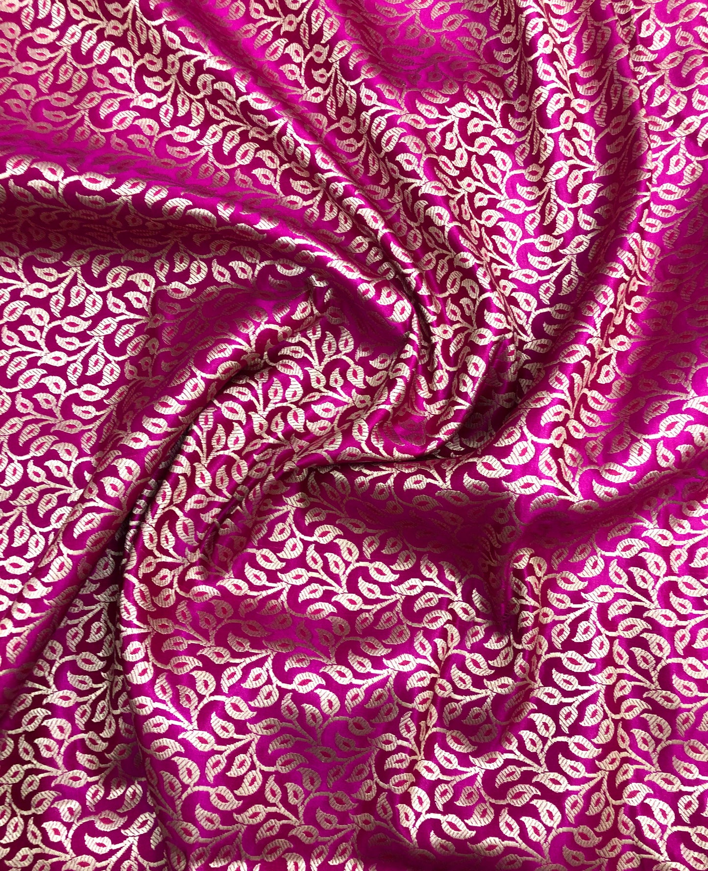 Indian Banarasi Brocade Pink and Gold color, Multiple lengths will come in the continuous piece - NF634