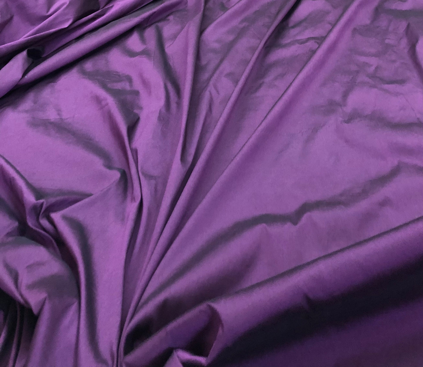 Purple Taffeta Fabric, Dress, Costume Prom Fabric, Indian Poly Silk Fabric, Multiple lengths will come in the continuous piece - TSF13