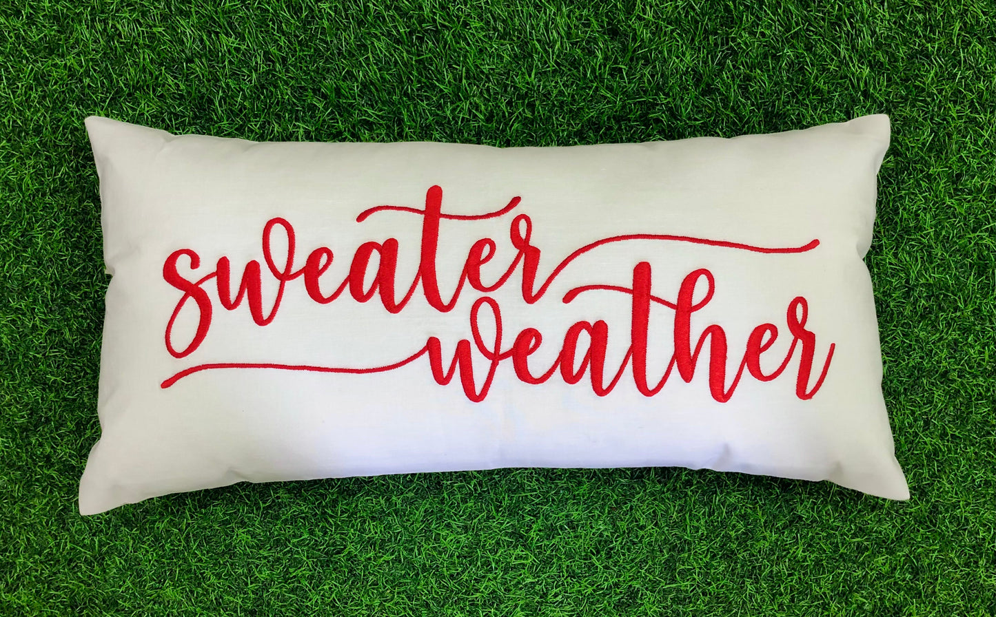 Sweater Weather Pillow, Christmas Decor, Christmas Gifts, Winter Decor, Cottage decor, Farmhouse pillow, Home decor, Holiday decor