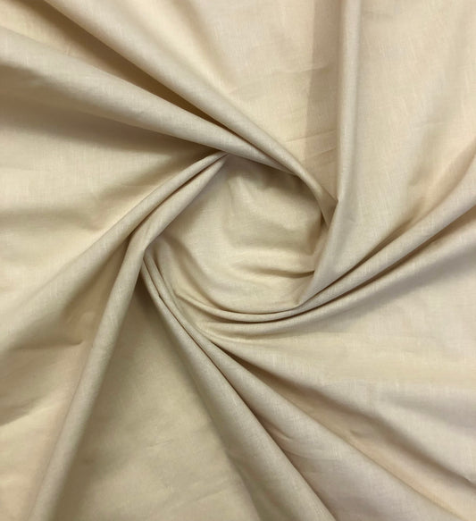 Pure Cotton fabric in Beige Color, Multiple lengths will come in the continuous piece - COTF22