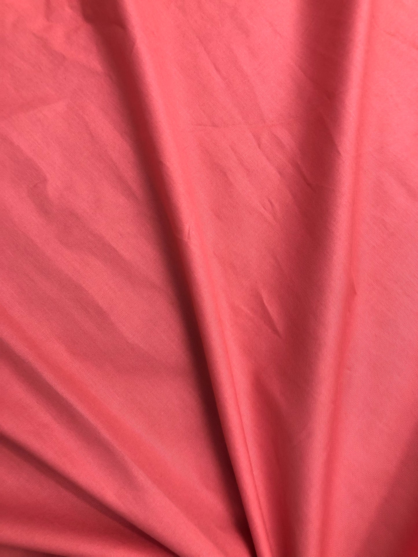 Pure Cotton fabric in Coral Color, Multiple lengths will come in the continuous piece - COTF18